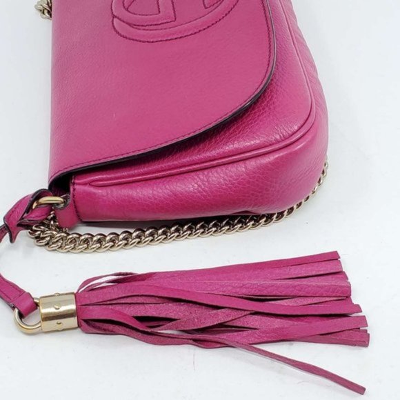 Auth Gucci Soho on Chain Crossbody Bag - Picture 6 of 12